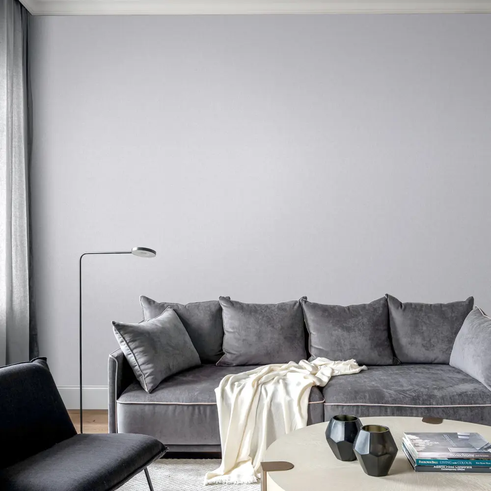 Erismann Fabric: серые флизелиновые обои с рельефной фактурой 89405516 STLM-1568234 - Вид №3