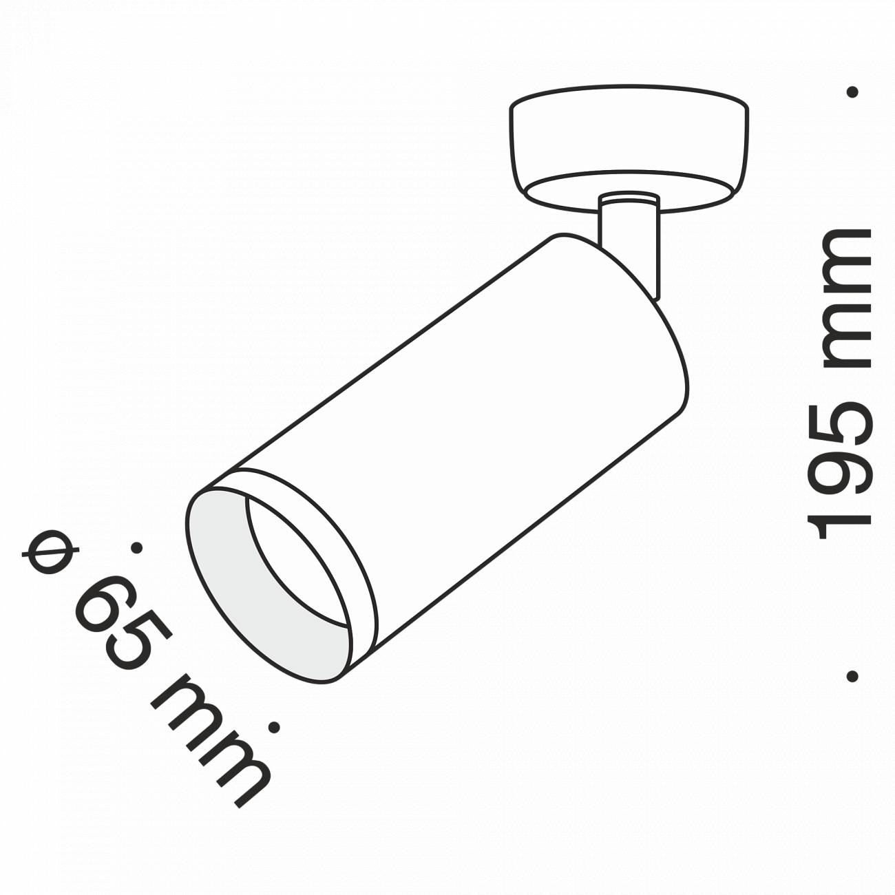 Спот потолочный галогеновый поворотный 19,5 см розовое золото Focus C017CW-01RG TECHNICAL CEILING & WALL 00-3956976 Золото  - Вид №3