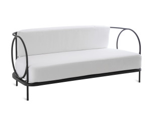 Оцинкованный железный диван и акриловые тканевые подушки