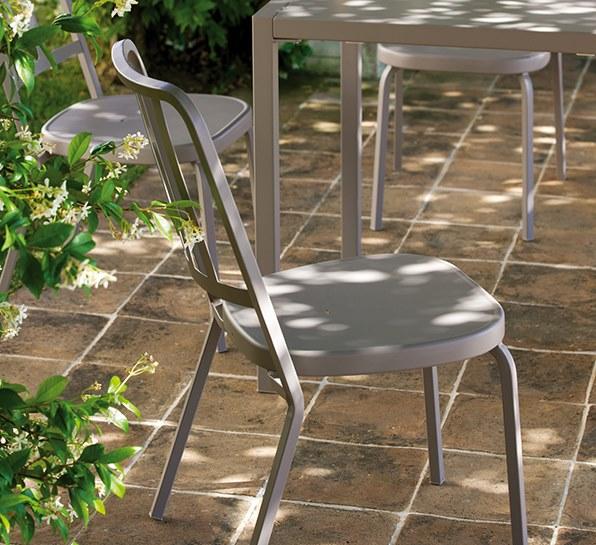 Vermobil Штабелируемый металлический садовый стул Quatris Qt100 - Вид №3