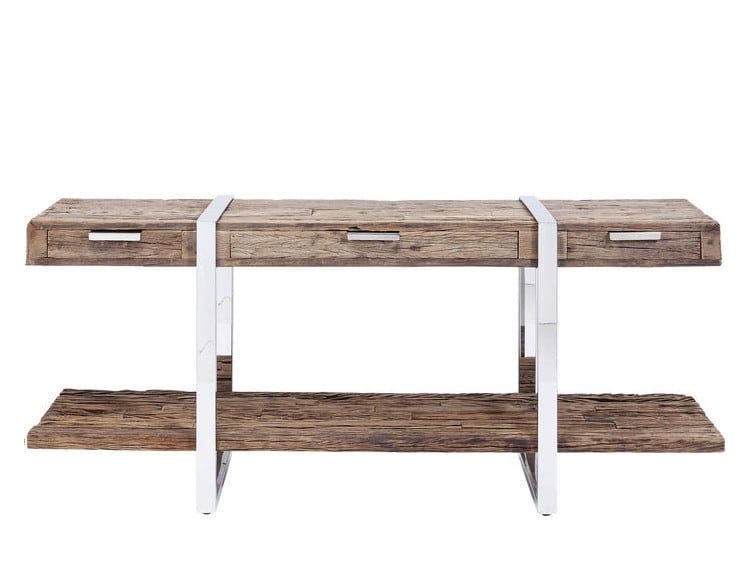 Рециркулированная деревянная прямоугольная консоль с ящиками KARE Design деревенский ARCH-00022016 - Вид №6