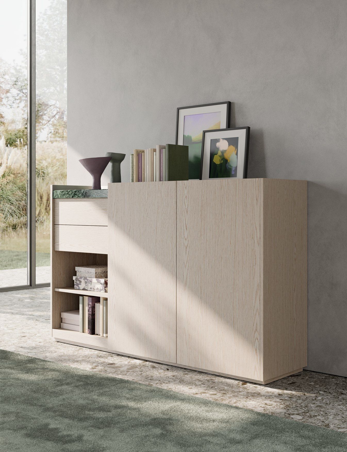 Деревянный офисный шкаф с распашными дверями PROF Block 2.0 ARCH-00054401 - Вид №5