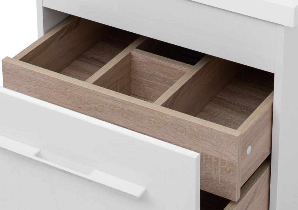 Тумба с раковиной Aquanet Августа 120 R белый 0021002600239568 - Вид №14