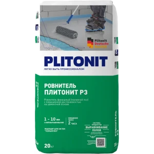 Наливной пол Плитонит Р3 Финишный 20 кг 12627038 STLM-2165046