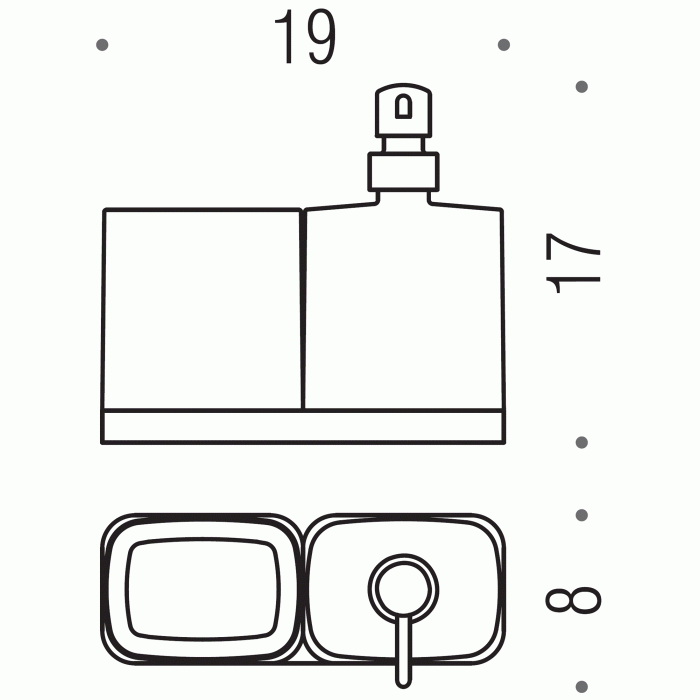 W4271 Стаканчик с дозатором COLOMBO TIME Colombo Design - Вид №2