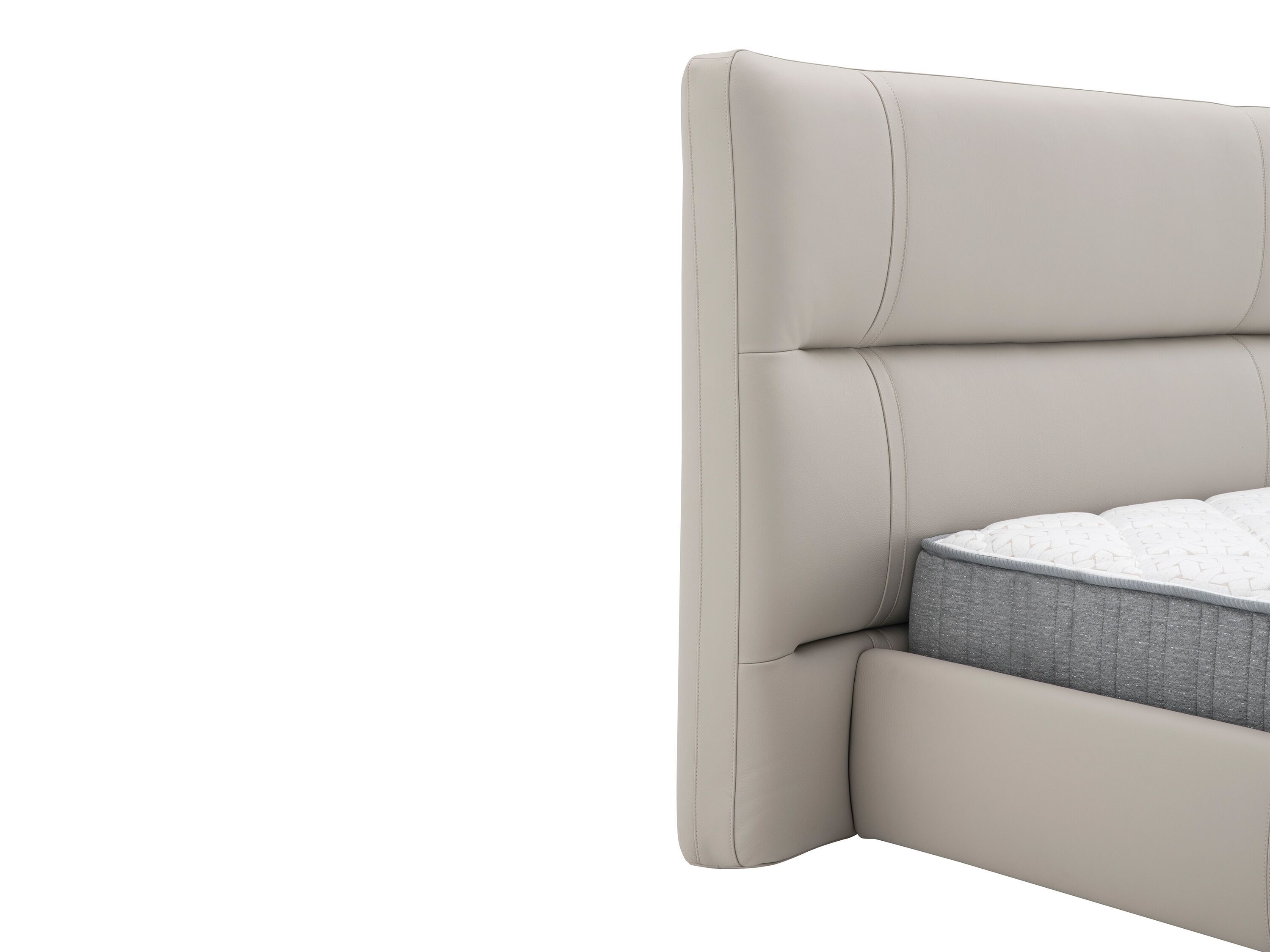 Кожаная мягкая двуспальная кровать CAMPO DE' FIORI COZ627 ARCH-00038482 - Вид №4