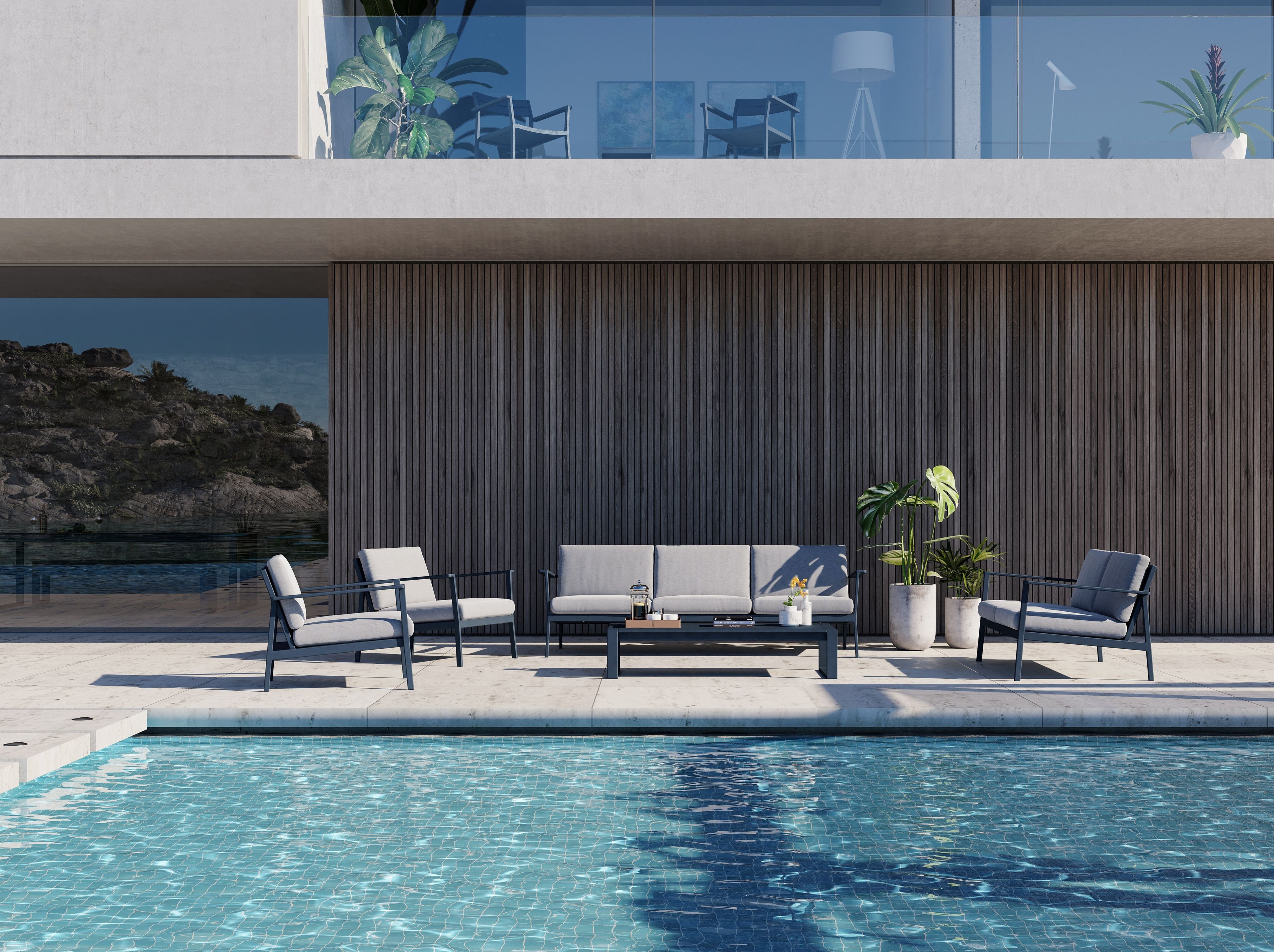 3-местный садовый диван Sunbrella® Case Eos ARCH-00148276 - Вид №8