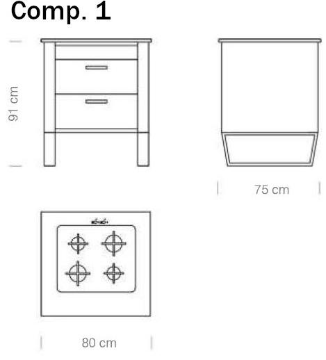 Lgtek Кухня из нержавеющей стали и дерева Window sun-id-1388816 - Вид №11