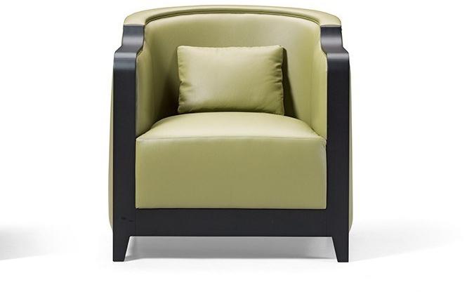 Prestige Мягкое кожаное кресло с подлокотниками Gran duca Cvh025p - Вид №1