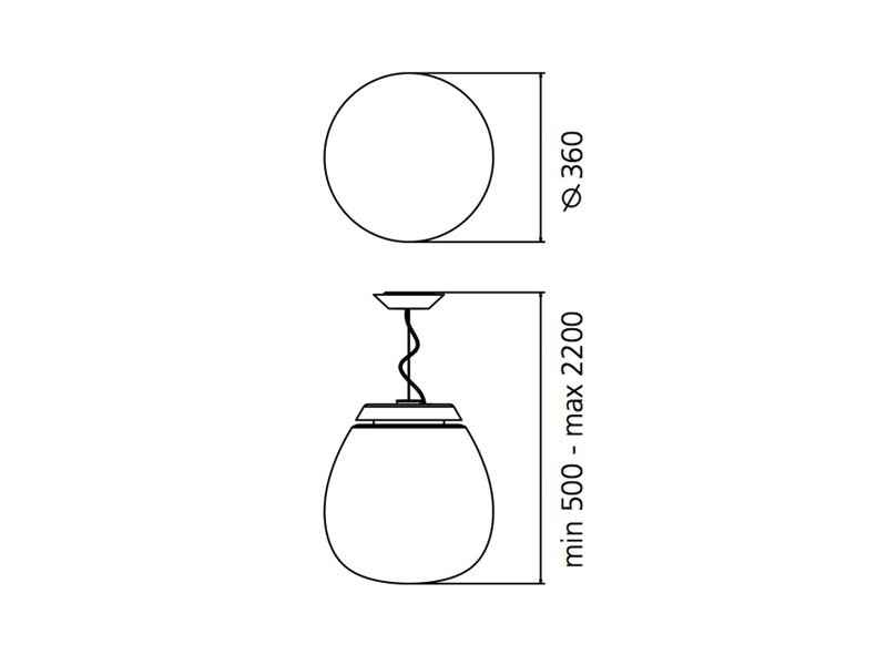 Artemide 1823010A EMPATIA 36 светильник подвесной 104660 - Вид №5