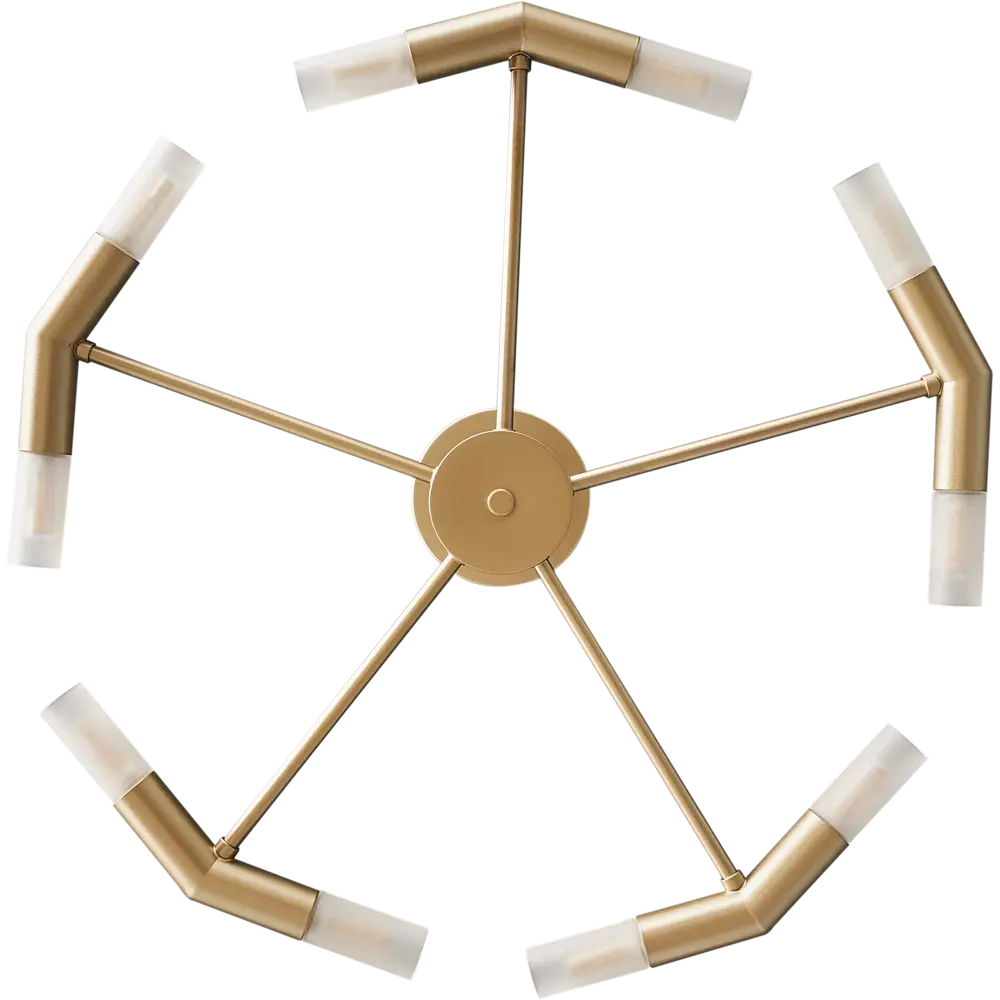 Люстра потолочная «Олимпия», 10 ламп, 14 м², цвет золотой DE CITY STLM-2081714 - Вид №1