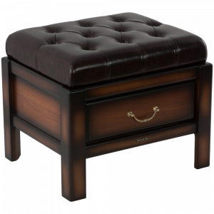 11099 Банкетка Лотос 4 Орех Шоколад мрамор BOGACHO