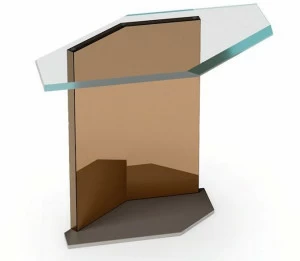 Reflex Шестиугольный сервировочный столик из стекла Cubitum