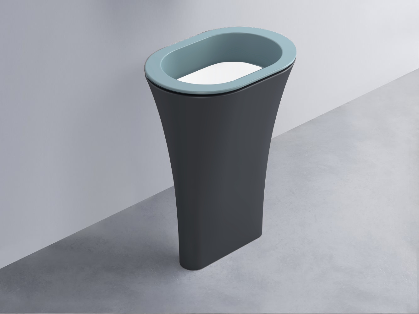 AMLA65-PL+AMPILO-BL+AMCOLO-BA Раковина Amedeo Ovale отдельностоящая cielo Enjoy + Amedeo Ceramica Cielo