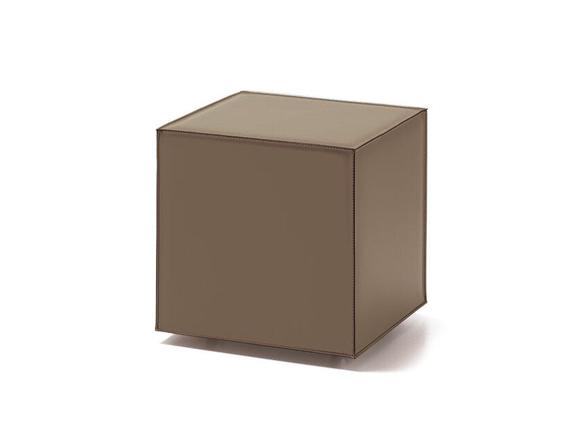 Кожаный пуфик с колесами Cattelan italia KUBO ARCH-00082983