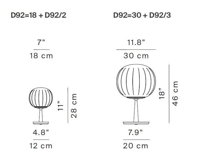 Светодиодная настольная лампа из дутого стекла LUCEPLAN Lita ARCH-00029498 - Вид №3