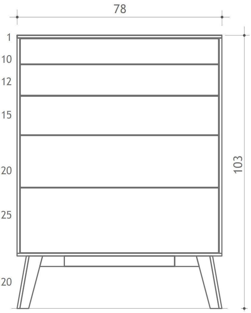 sixay furniture Комод из массива дерева Finn sun-id-1346561 - Вид №8