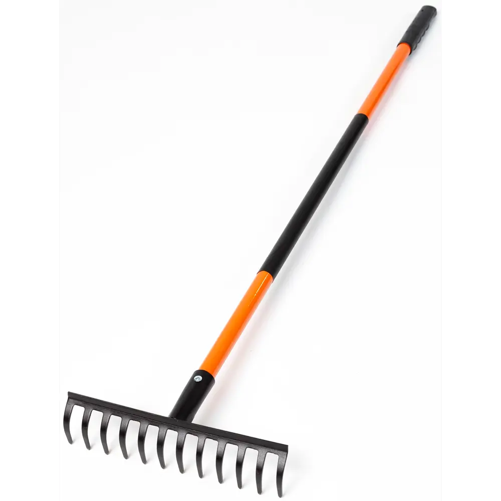 Грабли прямые Павловская заря Zarya Pro 12 зубьев 124 см сталь с черенком STLM-2148637