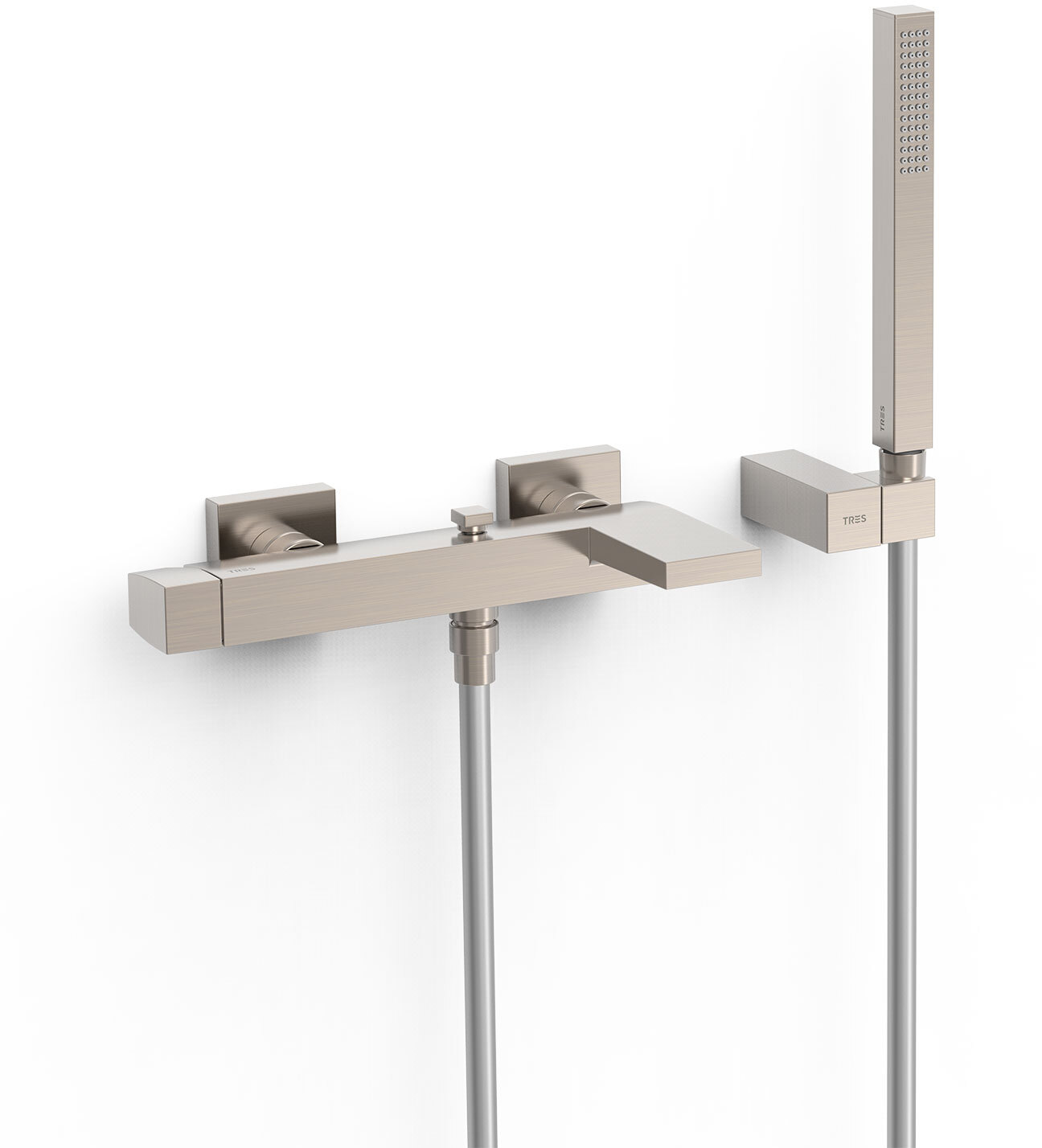 ТОНКИЙ настенный смеситель с одной ручкой для ванны и душа-20217001AC TRES