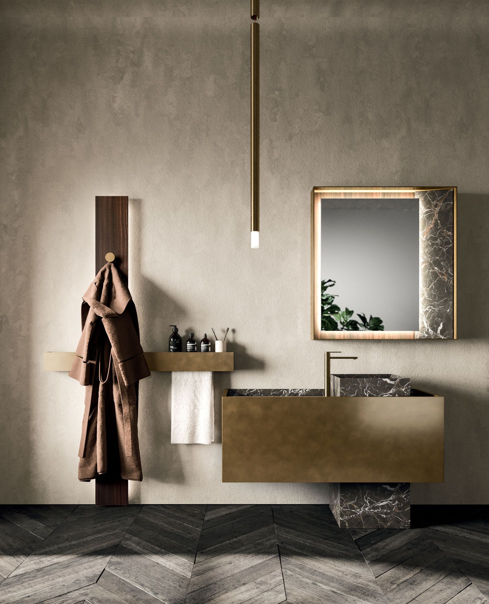 Одноместный напольный умывальник Arrital Must ARCH-00101911 - Вид №1