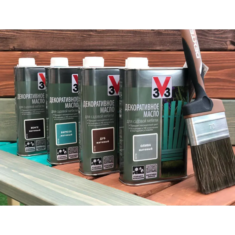 Масло для садовой мебели цвет бирюзовый 0.5 л V33 STLM-2208900 - Вид №4