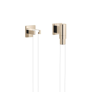 WATER TUBE Настенное колено Кнайпа с отдельными розетками и держателем шланга - Шампанское (золото 22 карата)