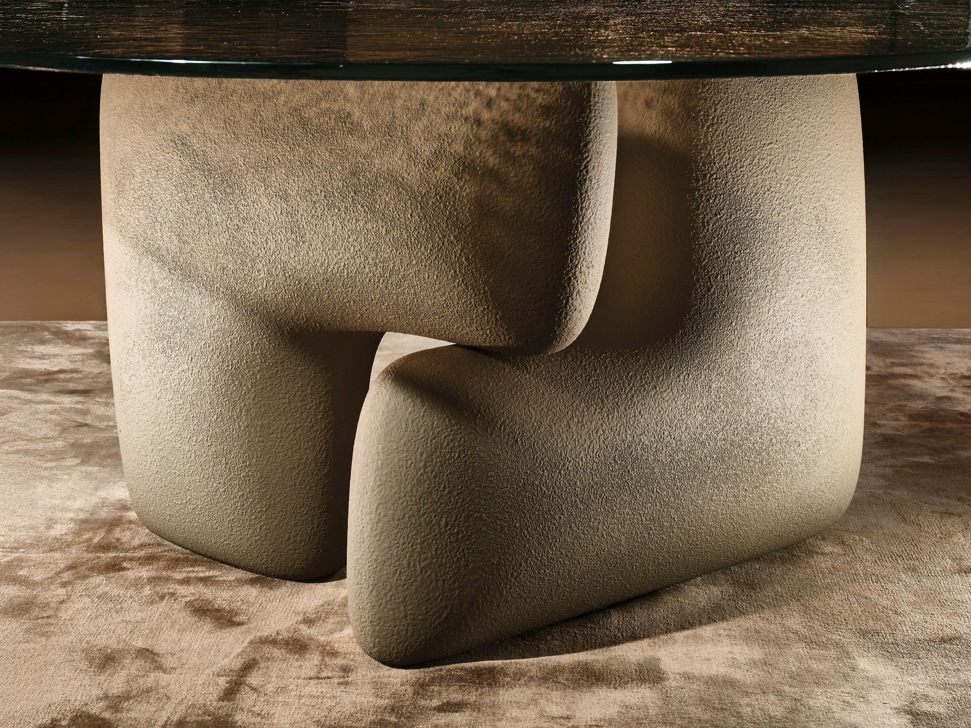 Запеченный стеклянный обеденный стол Naturedesign Главная ARCH-00079639 - Вид №1