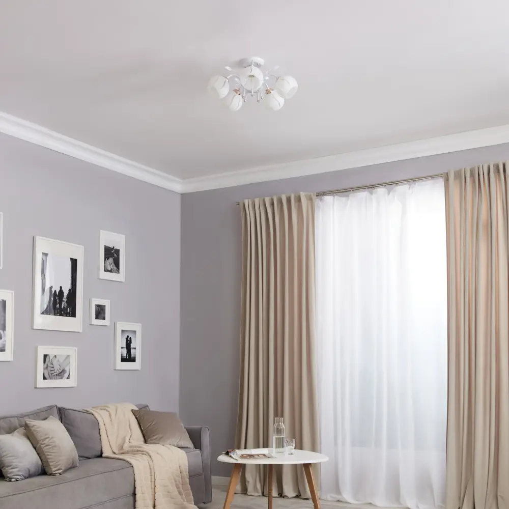 РОССВЕТ Люстра Амплуа белая 5-рожковая для гостиной и спальни 89426676 STLM-1570042 - Вид №11