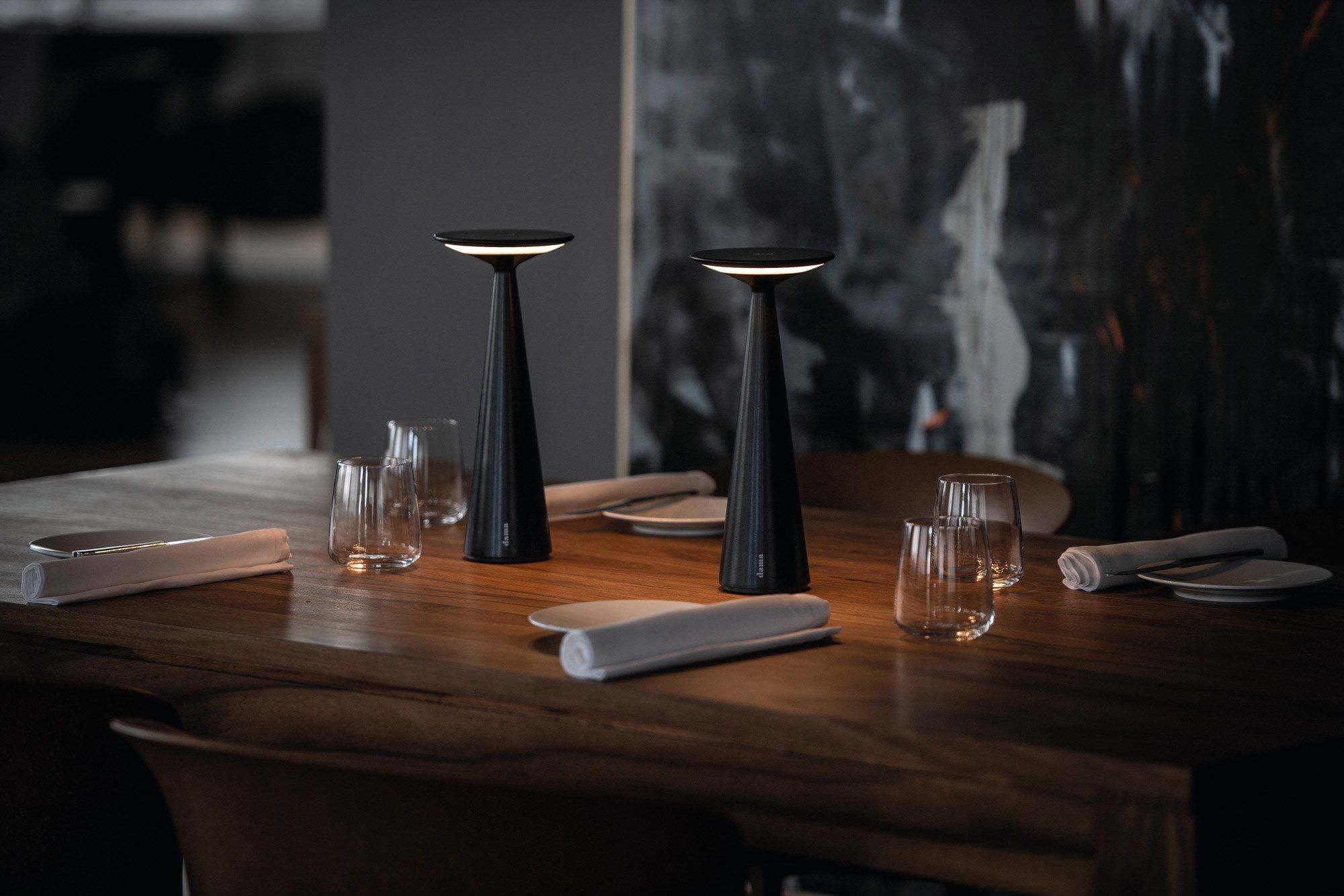 Аккумуляторная настольная лампа Zafferano шашки ARCH-00074715 - Вид №4