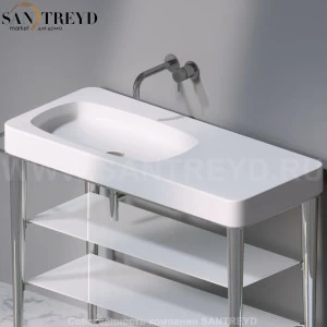 L130101 Накладная раковина на столешницу  прямоугольная A. e T. Italia FUSION