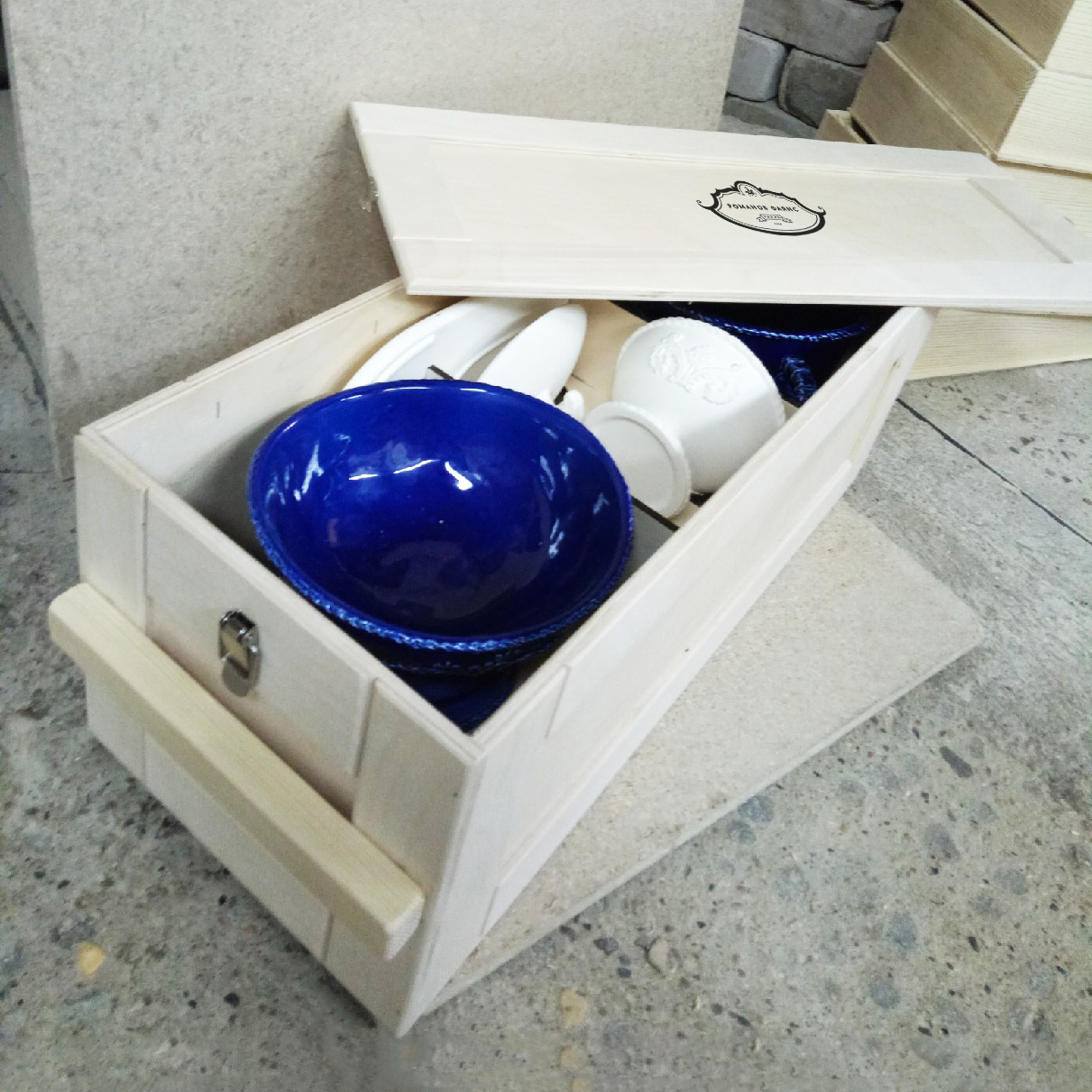 Винный набор (4 предмета) Красный PROVANSFAIENCE sun-id-994750 - Вид №2