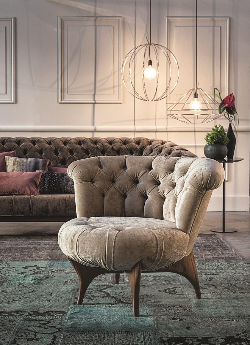 Vibieffe Стеганое кресло из ткани или кожи 440 victor sun-id-1374156 - Вид №2