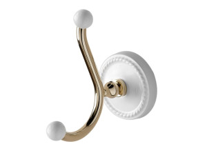 Вешалка для полотенец из латуни и керамики