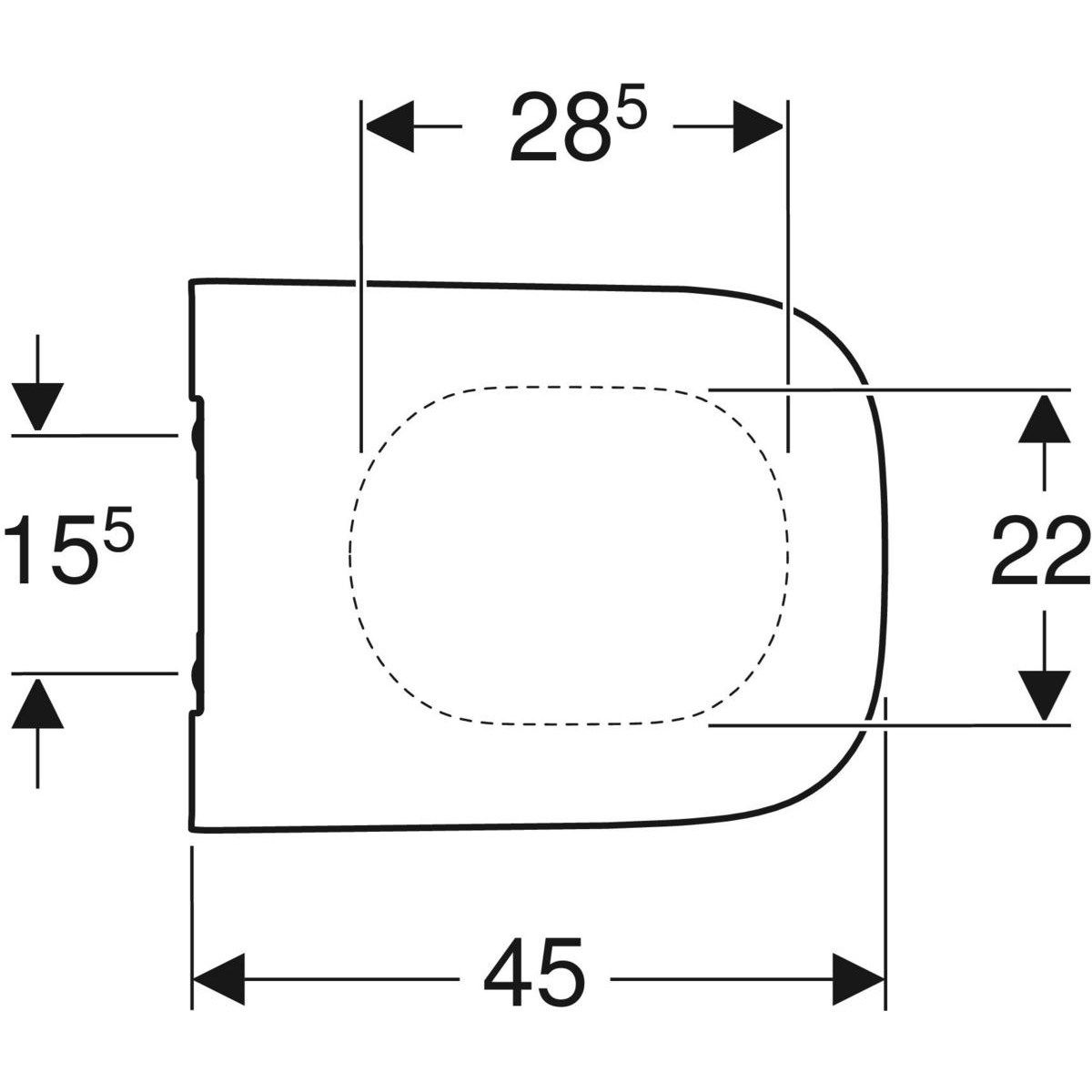 Сиденье унитаза duroplast Geberit SMYLE ARCH-00151896 - Вид №3