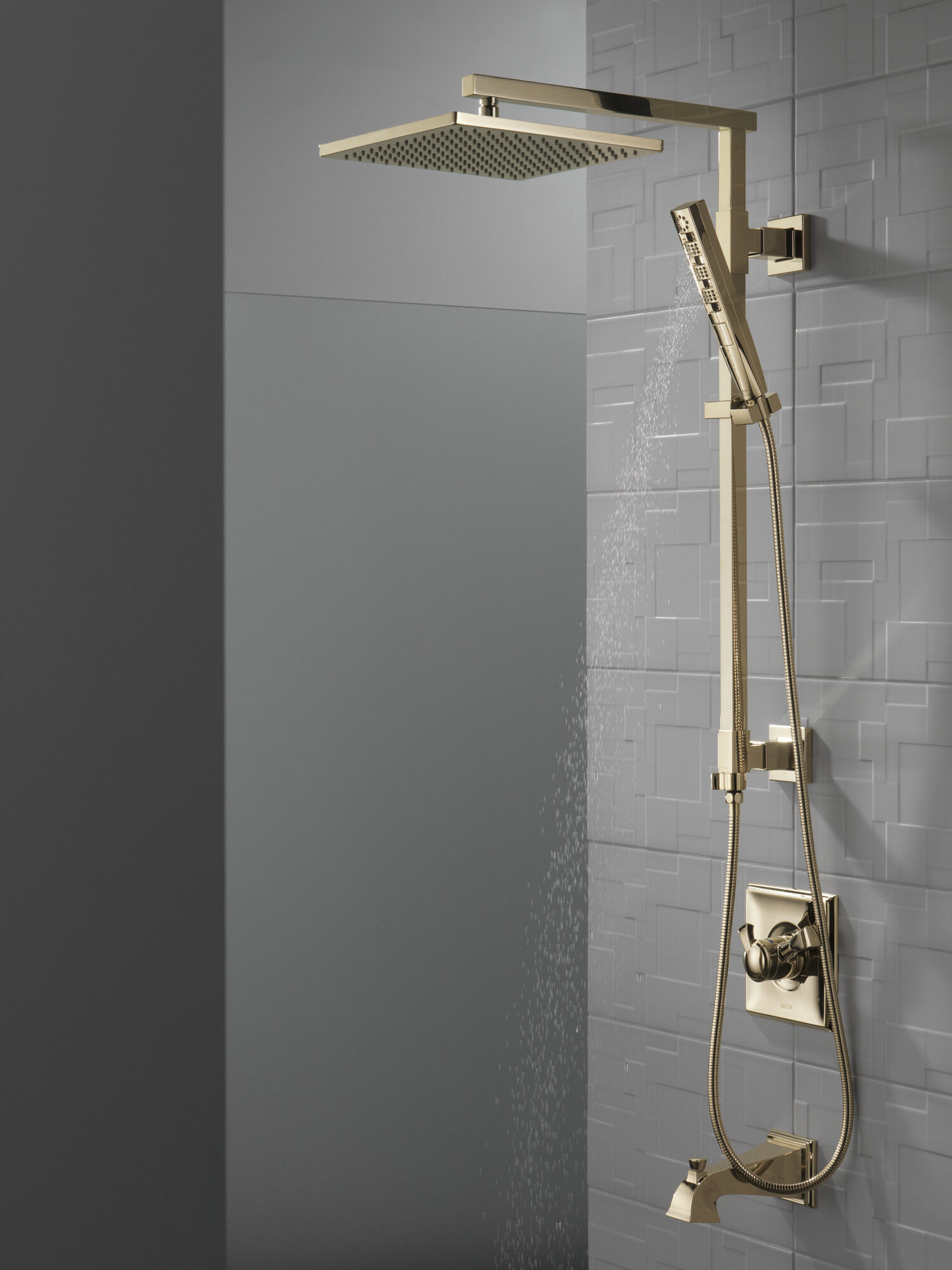 52159-PN Металлическая душевая лейка Raincan с одинарной настройкой Delta Faucet Universal Showering Полированный никель  - Вид №6