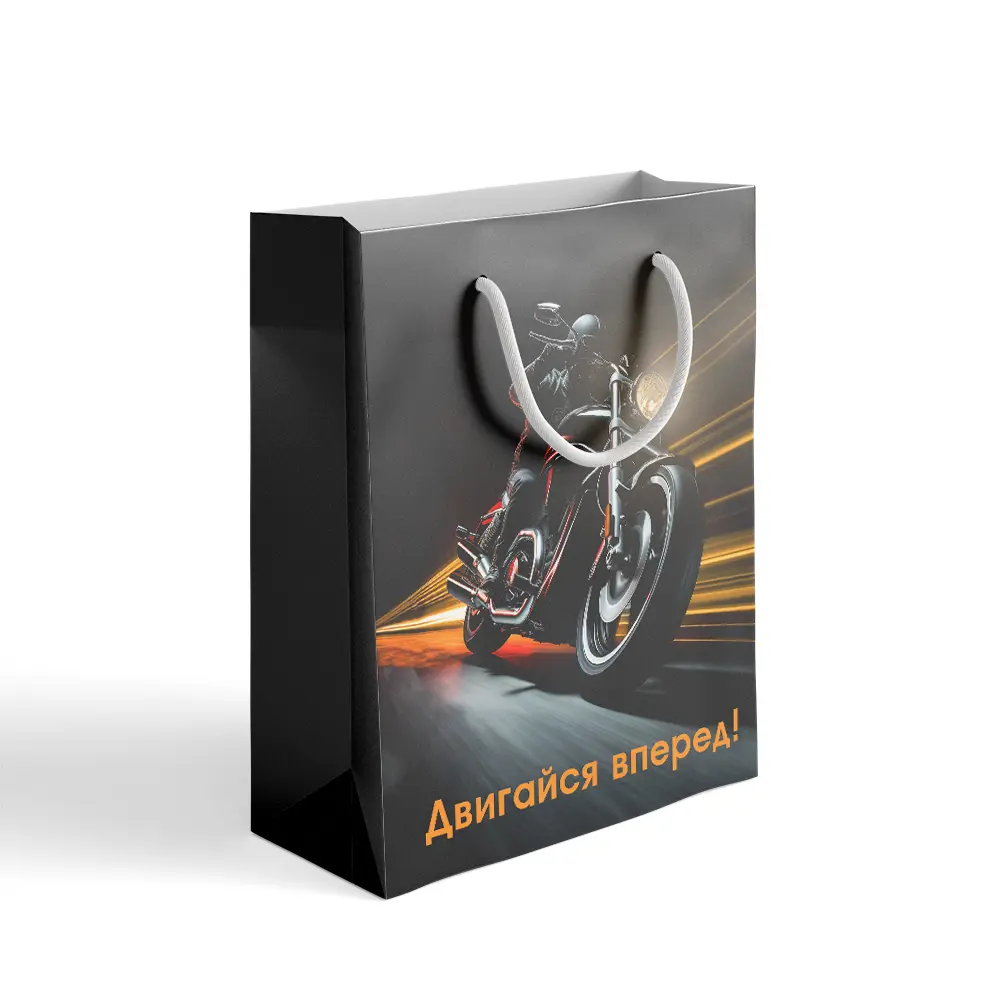 89353928 Пакет подарочный «Двигайся вперед» 30x40 см цвет разноцветный STLM-0823193 Симфония 