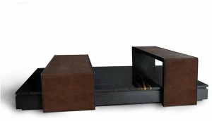 Garbarino Журнальный столик из дуба и мрамора  Ap