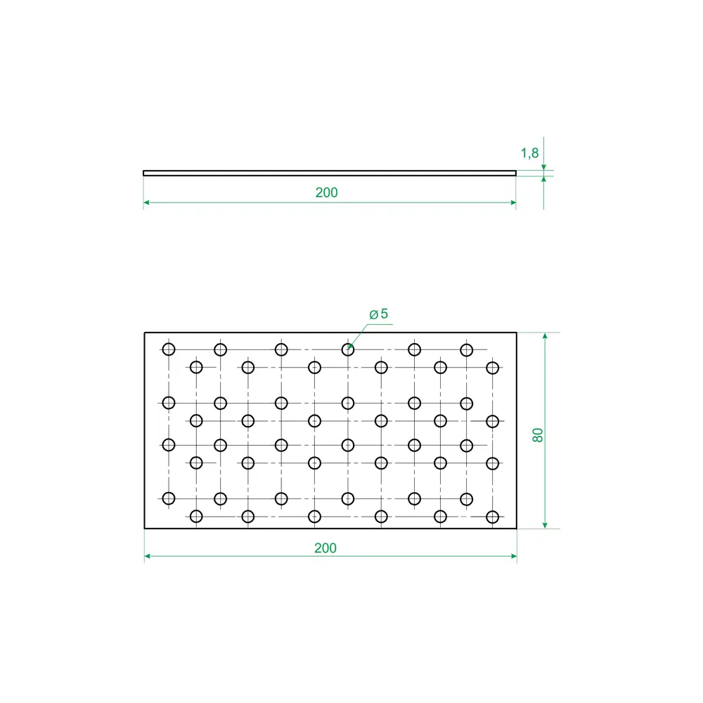 Santreyd PS 200x80x1.8 — соединительная пластина для прочного монтажа 84857787 STLM-0056246 - Вид №4