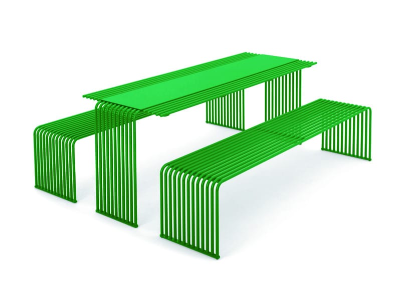 Прямоугольный металлический стол для общественных мест Urbantime Zeroиндексы.015 ARCH-00023102 - Вид №1