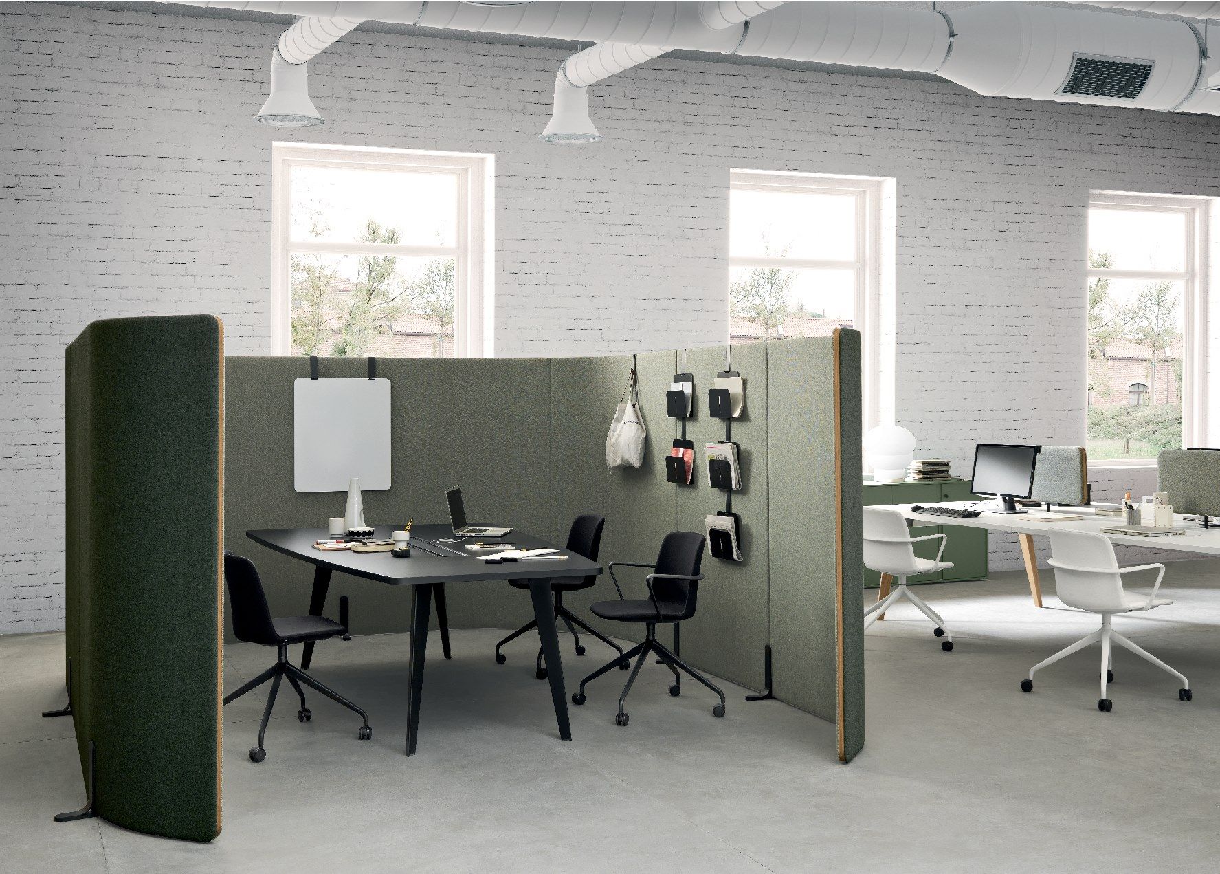 Отдельно стоящая офисная перегородка из ткани Martex ядро ARCH-00080474 - Вид №5