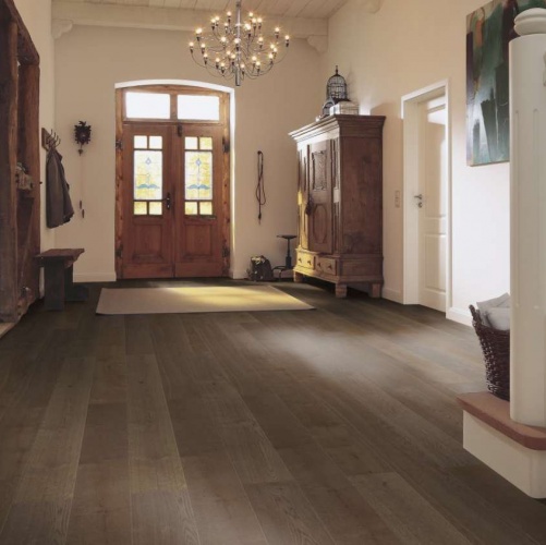 Паркетная доска Meister PD 400 Cottage Античный коричневый 8554 Дуб Рустик с брашью (Текстурированная) 2200х180 мм 2300200006 - Вид №6