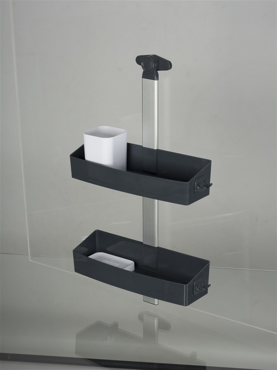 Полка для душа Crafty Anthracite/White NAVAKO 10074 - Вид №4