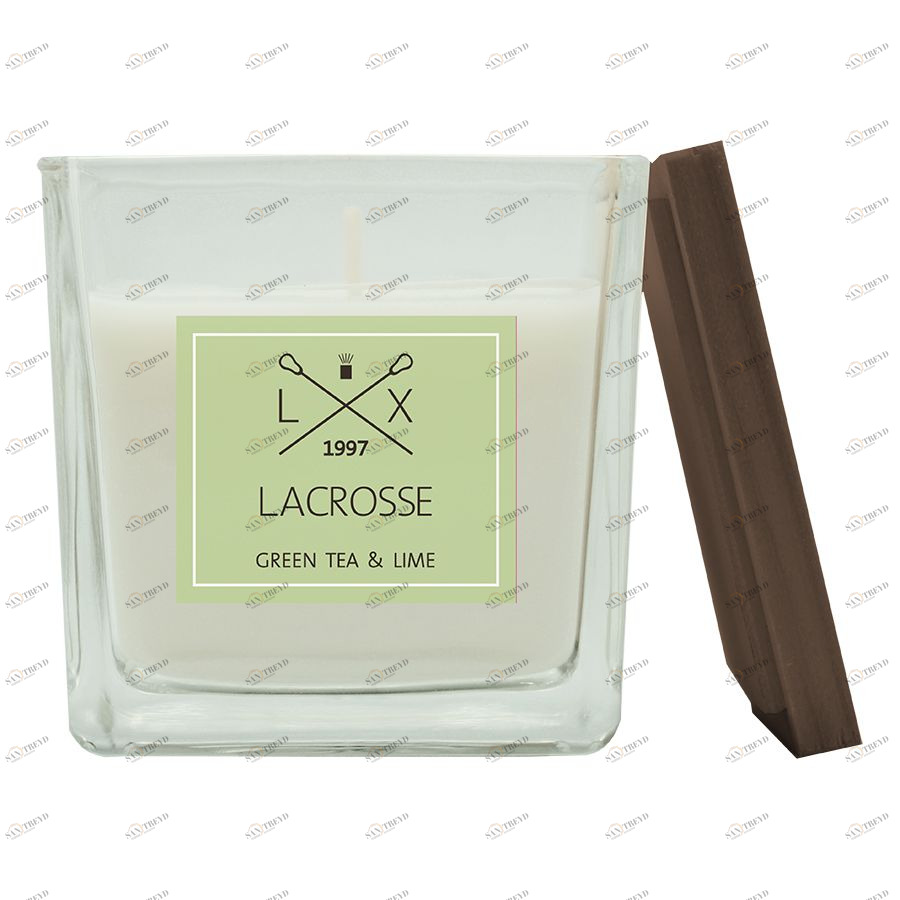Свеча ароматическая в стекле "Зеленый чай & Лайм" 8*8 см Ambientair VV045TVLC