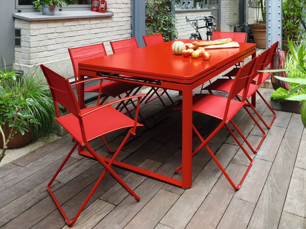 Стальной складной садовый стул с подлокотниками Fermob PLEIN AIR ARCH-00067869 - Вид №3