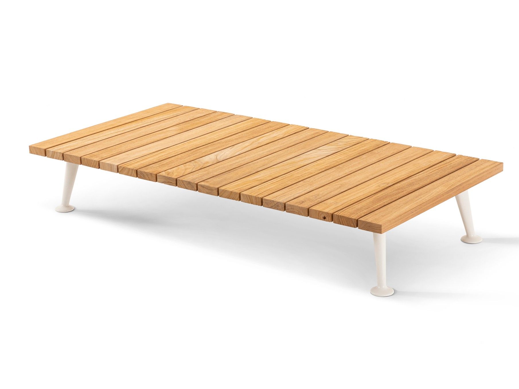 Прямоугольный журнальный столик из алюминия и дерева CASSINA ARCH-00117643