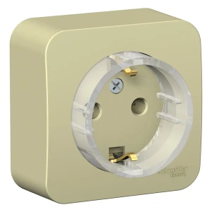 Розетка накладная Schneider Electric Blanca Компакт 16 А с заземлением цвет бежевый