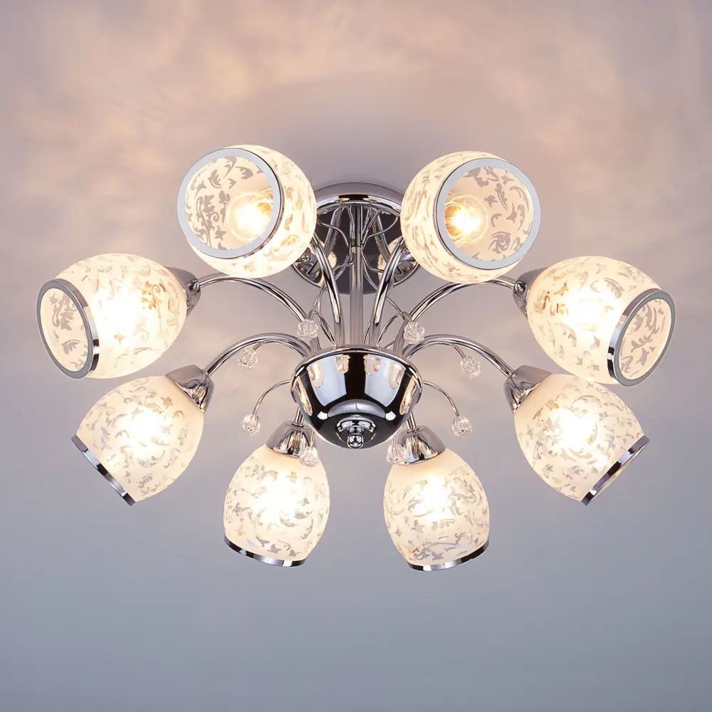 Люстра потолочная Eurosvet Валери 30026/8, 8 ламп, 38 м², цвет хром STLM-2080699 - Вид №5