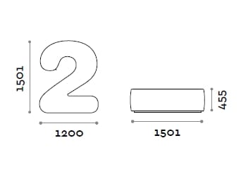 Пуф из искусственной кожи FIT INTERIORS NUMBERS ARCH-00132331 - Вид №10