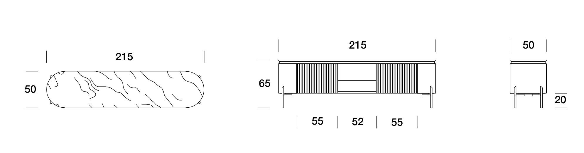 Шкаф для телевизора с распашными дверцами Former In Italia ARCH-00088344 - Вид №2