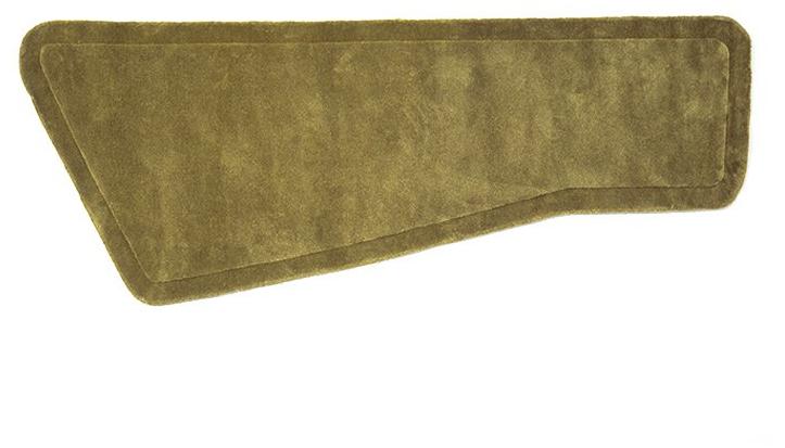 ASPLUND Однотонный коврик ручной работы из шерсти в современном стиле sun-id-1499826 - Вид №1